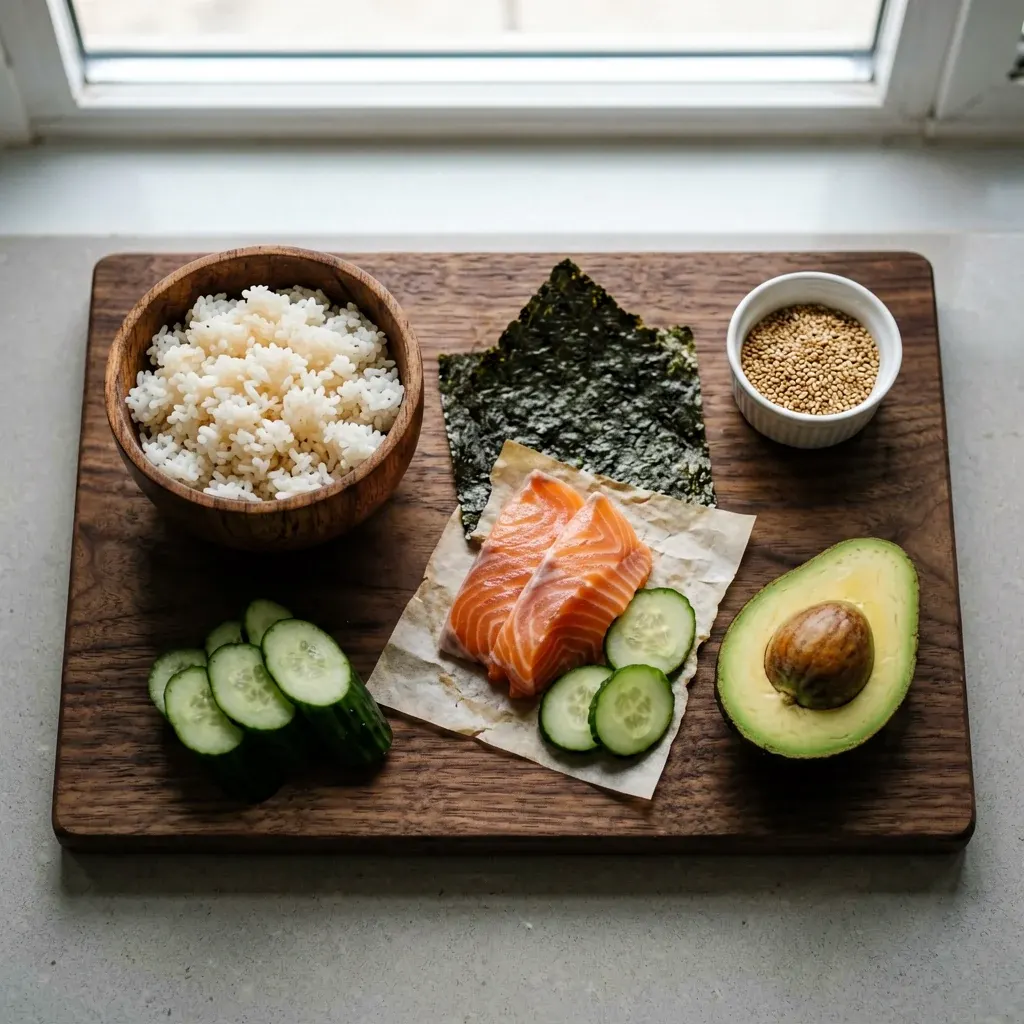 Темпура-ролл с тунцом и авокадо — шаг 1