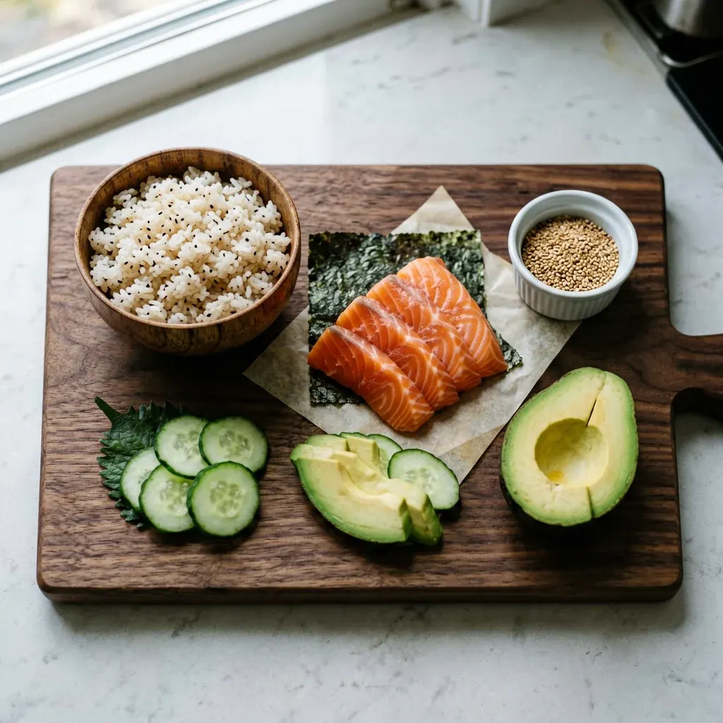 Веганский ролл с тыквой и кунжутом — шаг 1