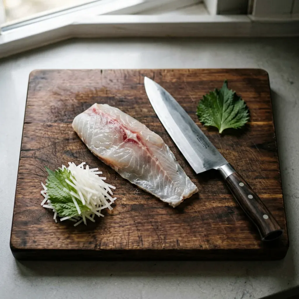 Сашими из гребешка — шаг 1