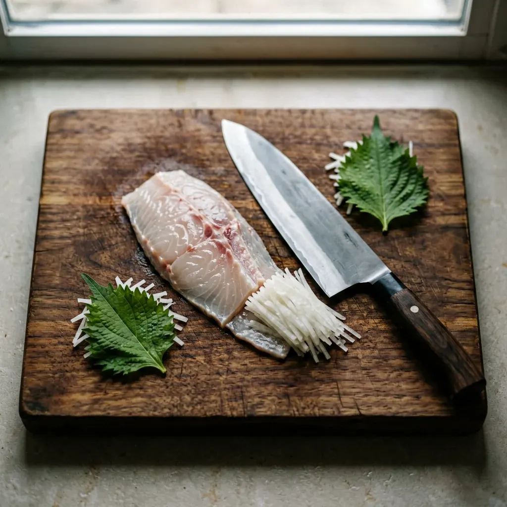 Сашими из креветки ама-эби — шаг 1