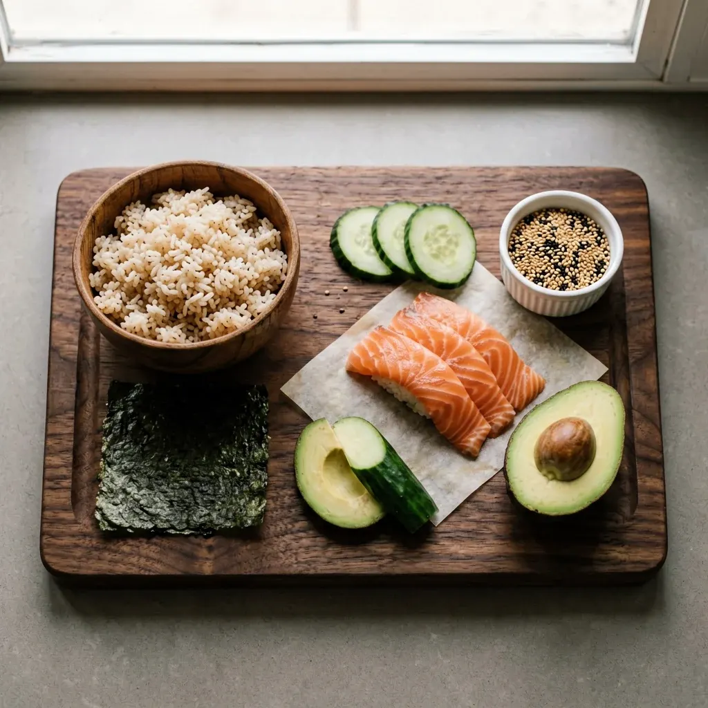 Текка-маки с тунцом — шаг 1