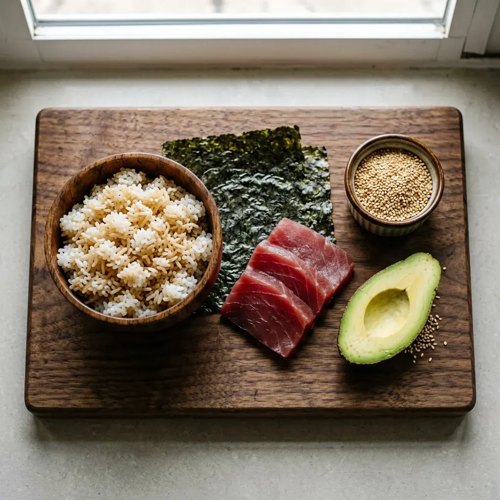 Канада с тунцом и авокадо — шаг 1