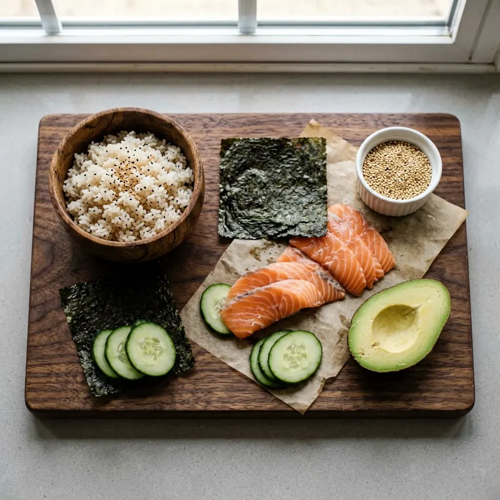 Темпура с лососем и пармезаном — шаг 1