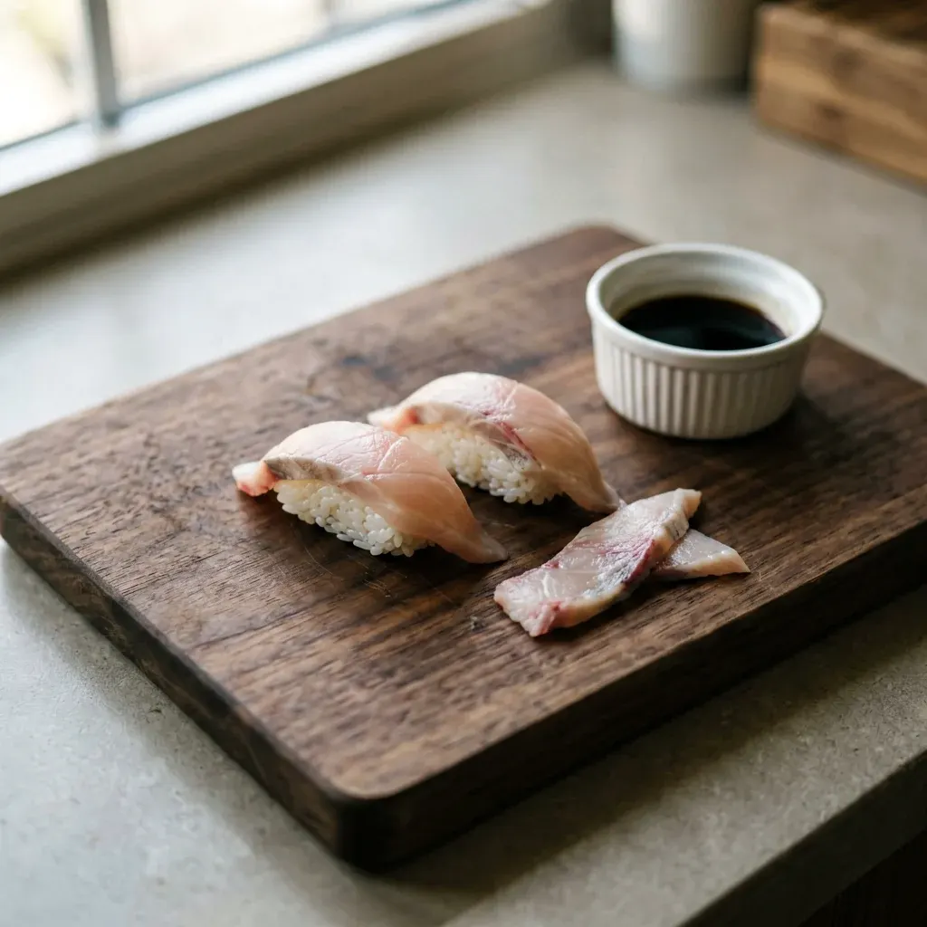 Нигири с икрой тобико гункан — шаг 2