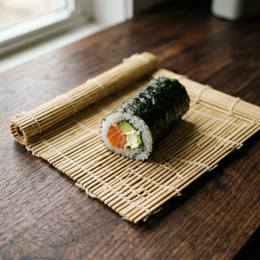 Канада с лососем и огурцом — шаг 2