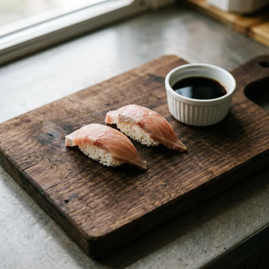 Тэмари-суши с тунцом и огурцом — шаг 2