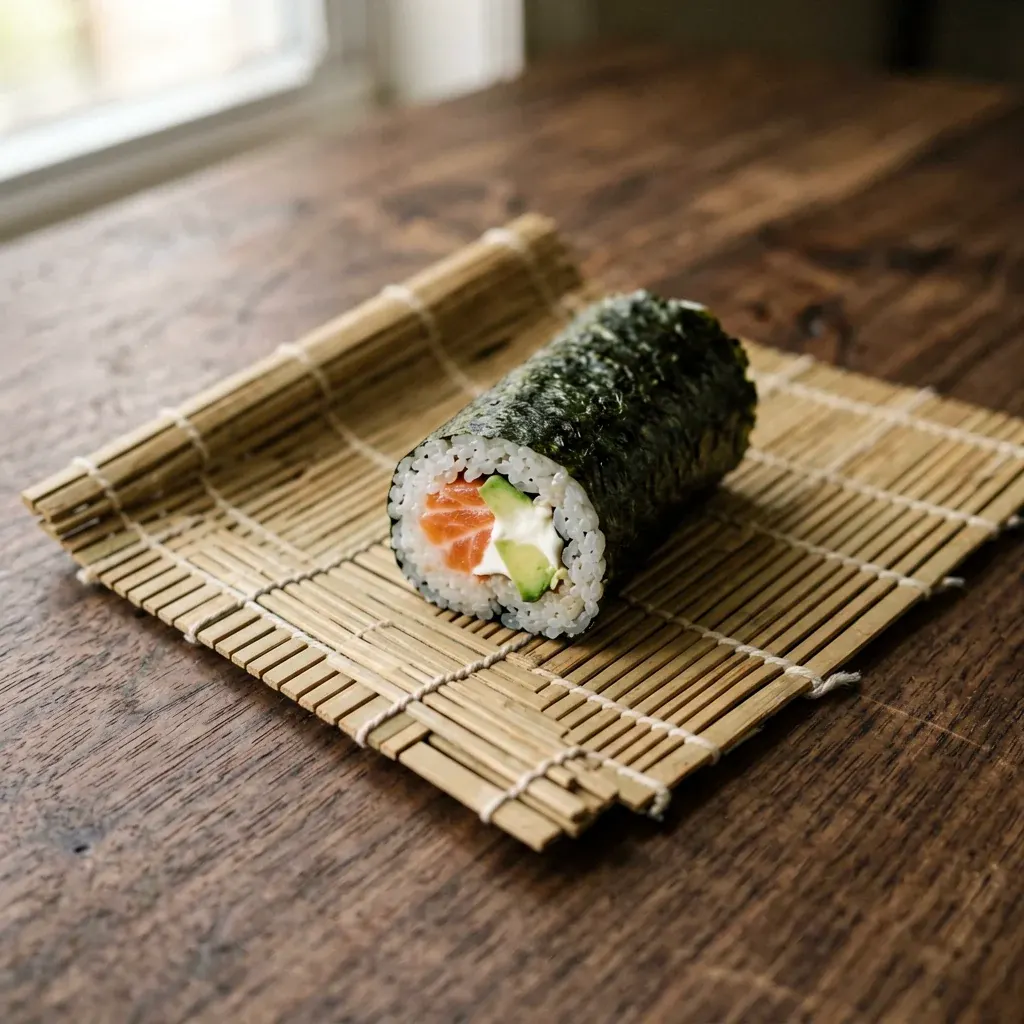 Запечённый ролл с лососем под сырной шапкой — шаг 2