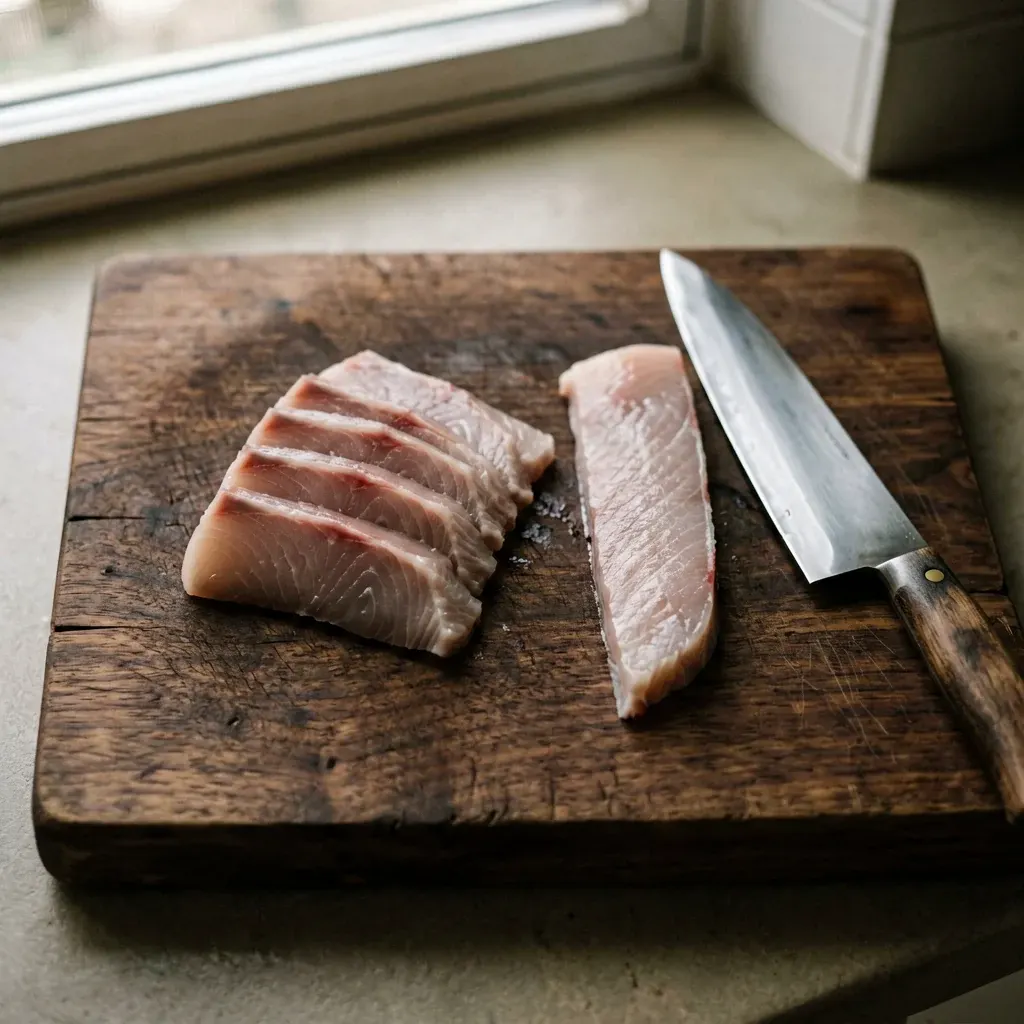 Сашими оторо из брюшка тунца — шаг 2