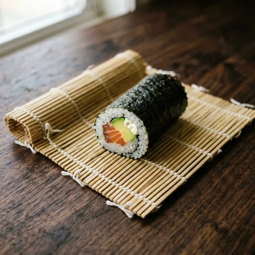 Зелёный дракон с авокадо и огурцом — шаг 2