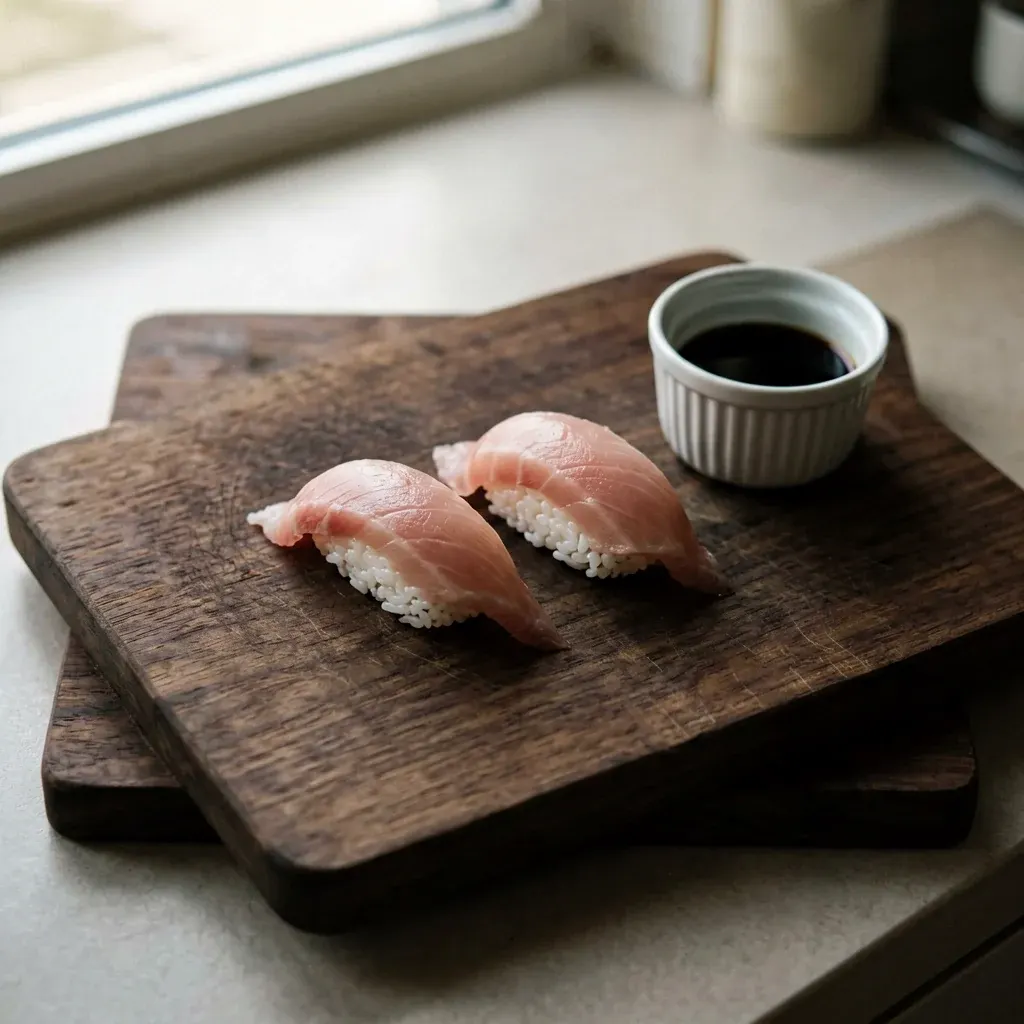 Нигири со спайси-тунцом гункан — шаг 2