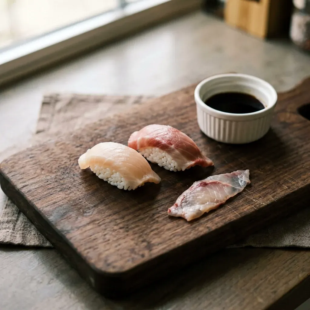 Нигири с лососем и сливочным сыром — шаг 2