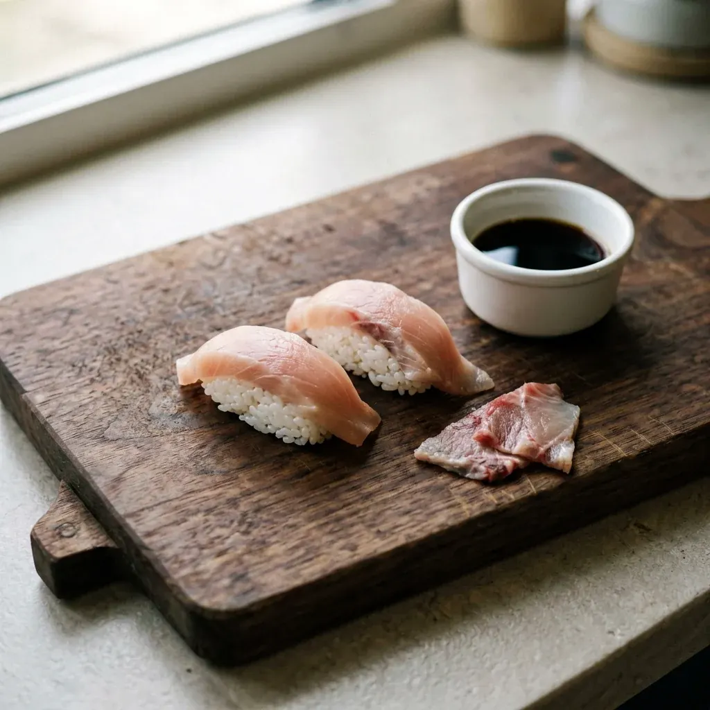 Нигири со скумбрией — шаг 2