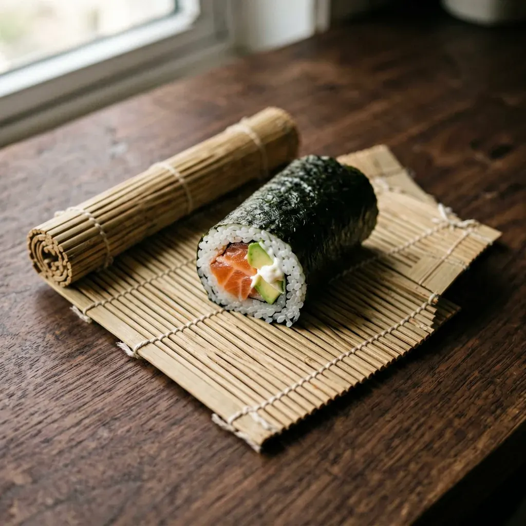 Темпура-ролл с лососем и манго — шаг 2