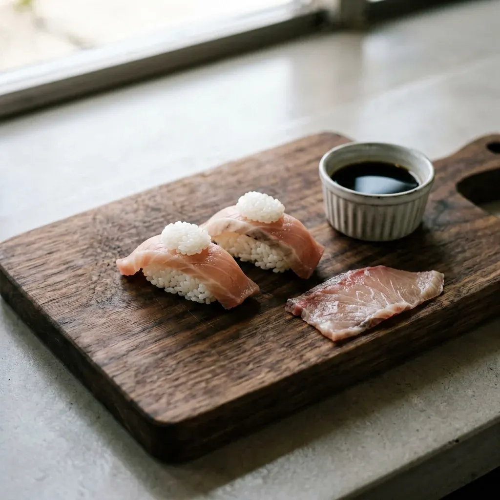 Нигири с морским окунем — шаг 2