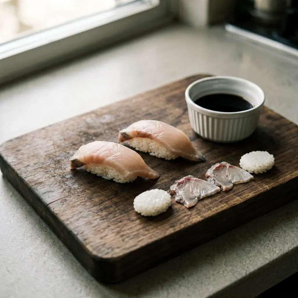 Нигири с икрой лосося гункан — шаг 2