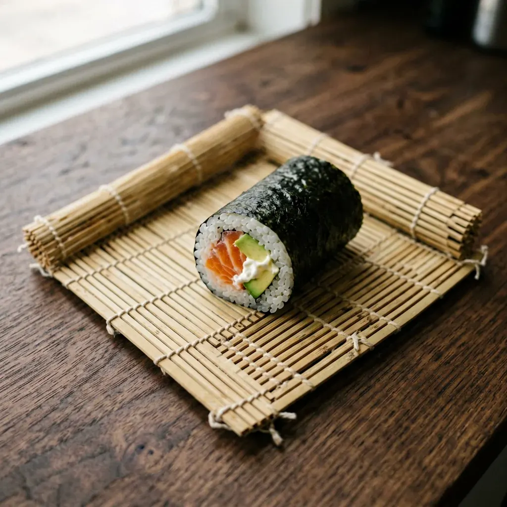 Тэмаки с лососем и салатом — шаг 2