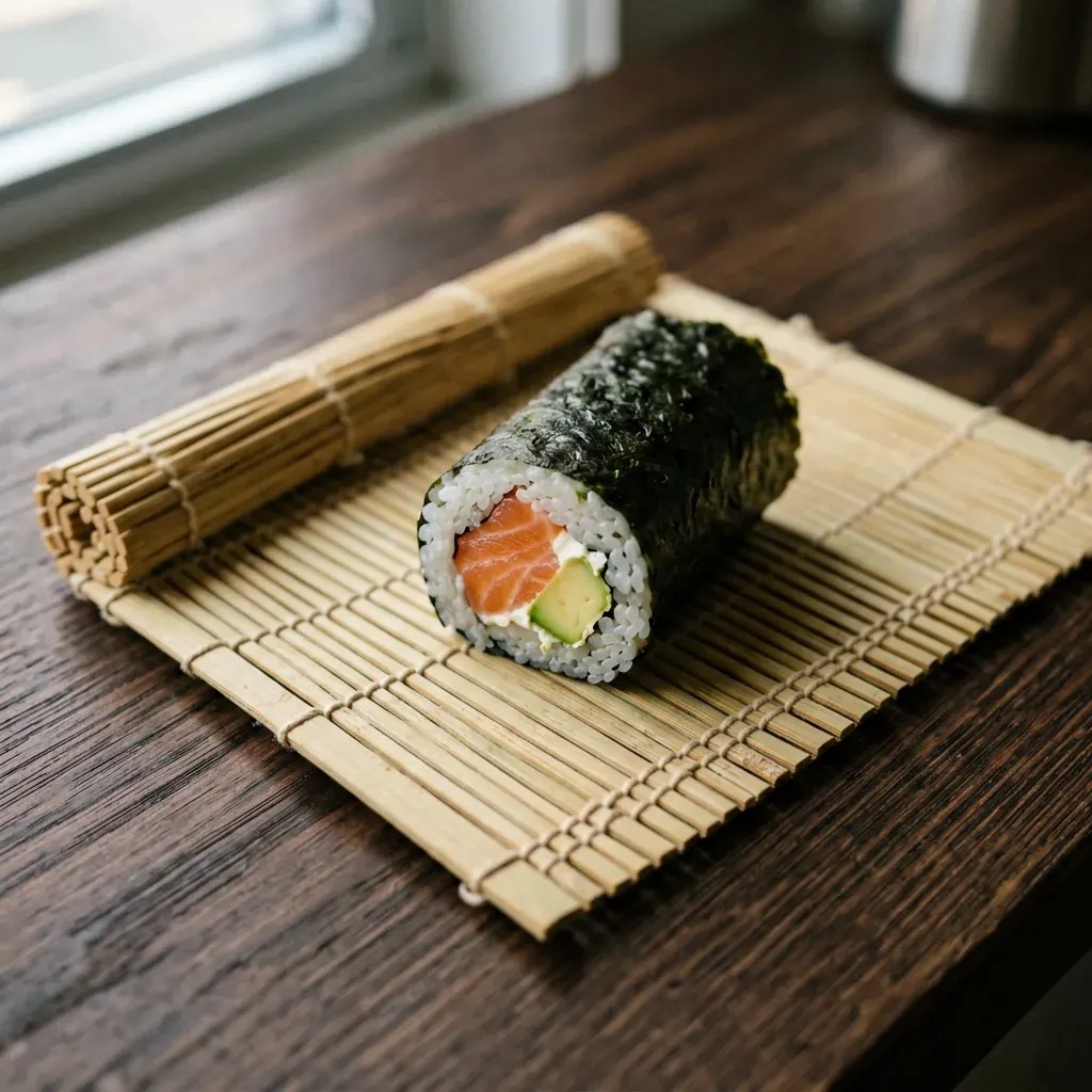 Сасими-маки с лососем без огурца — шаг 2