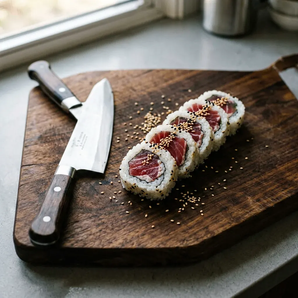 Калифорния с тунцом и кунжутом — шаг 3