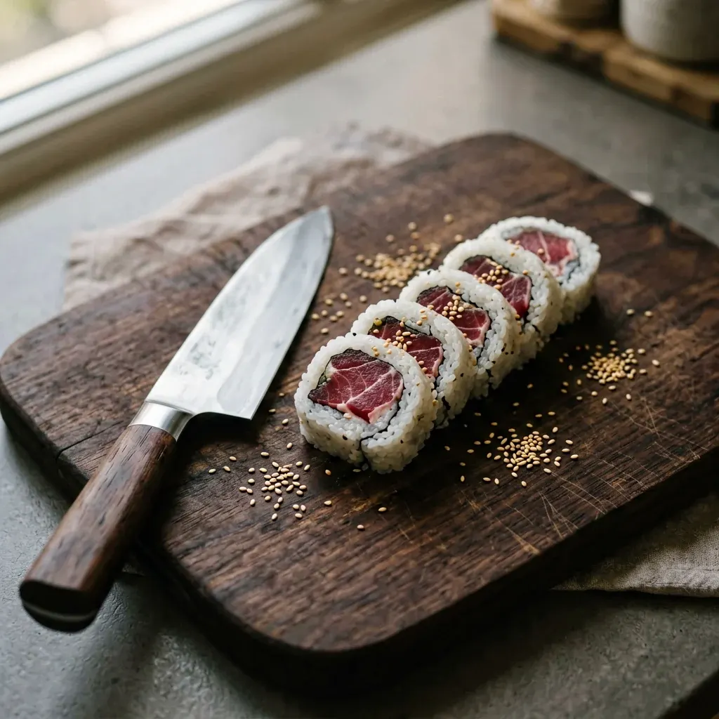 Ролл с тунцом и понзу-желе — шаг 3