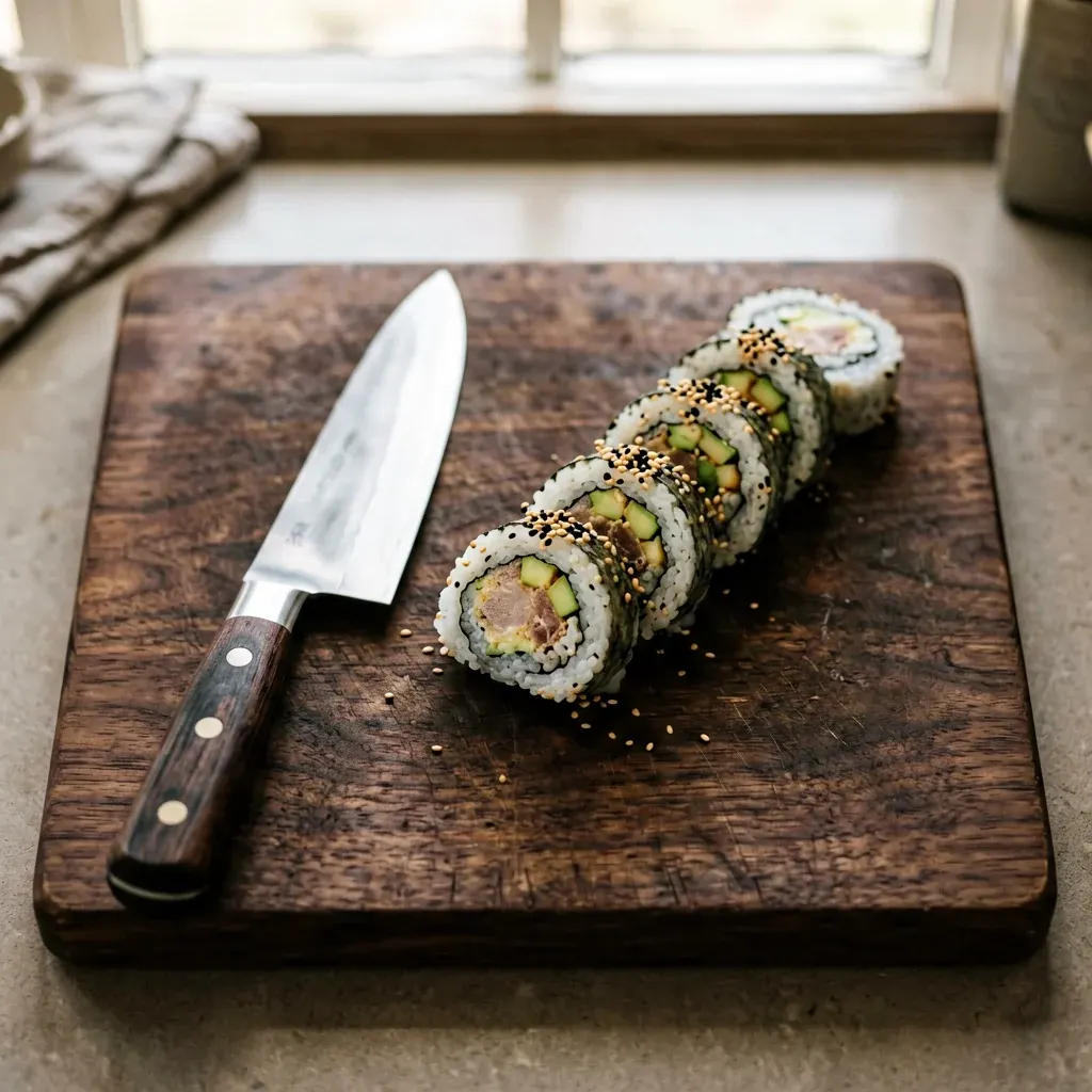 Канада с лососем и огурцом — шаг 3