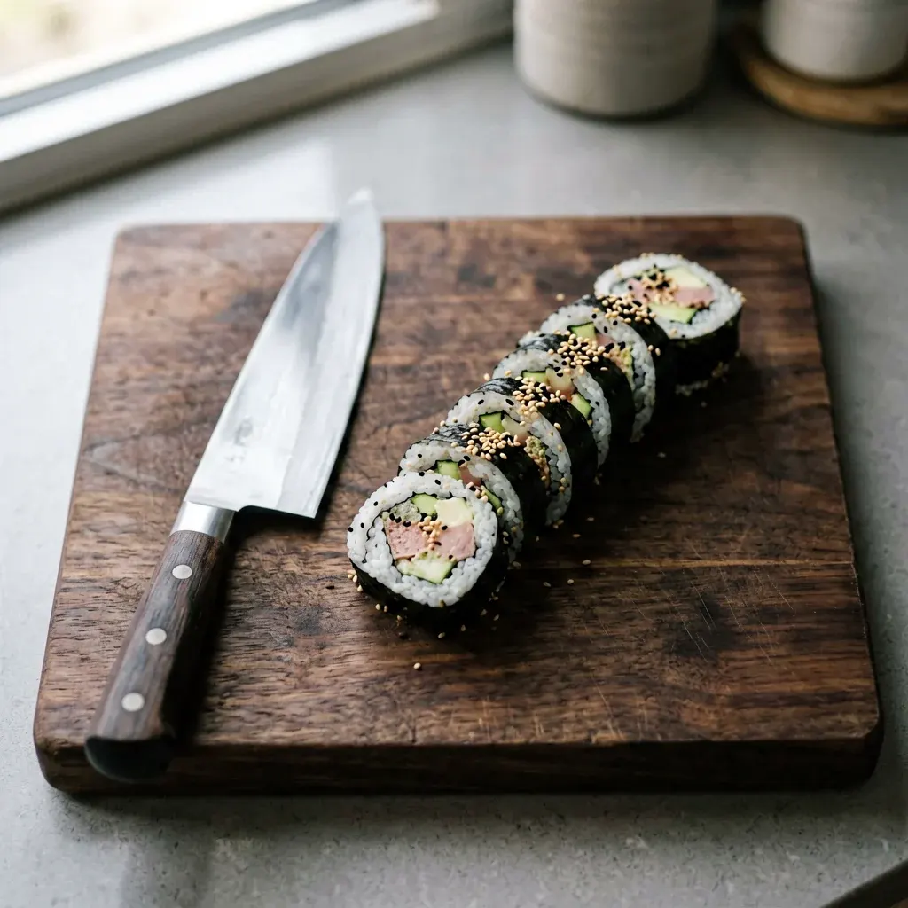 Веганский ролл с грибами и спаржей — шаг 3