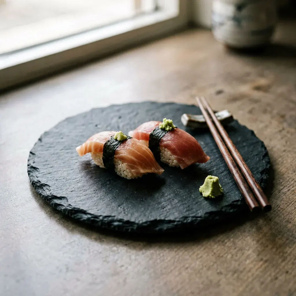 Тэмари-суши с тунцом и огурцом — шаг 3