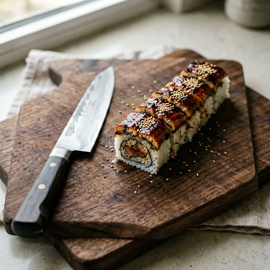 Запечённый с угрём и кунжутом — шаг 3