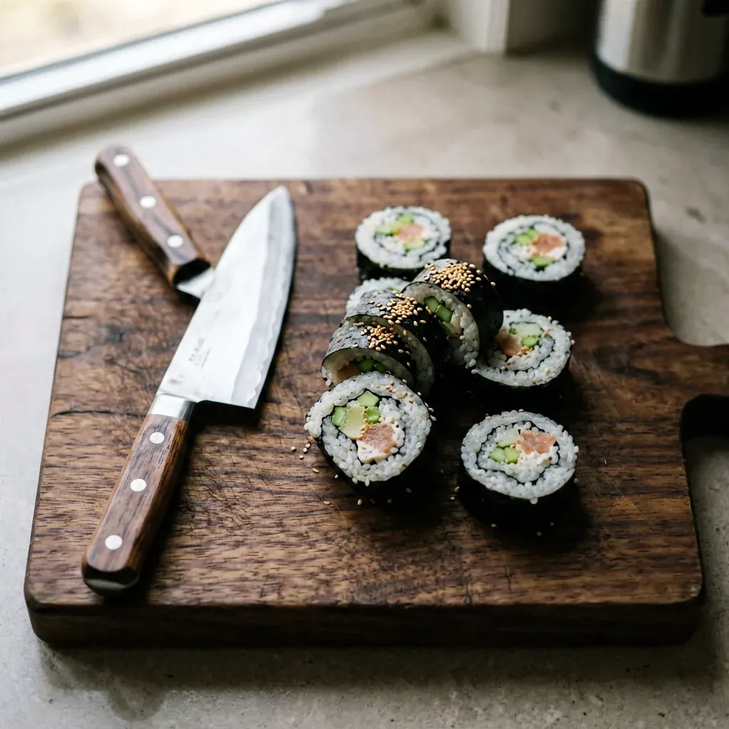 Унаги-маки с угрём и кунжутом — шаг 3