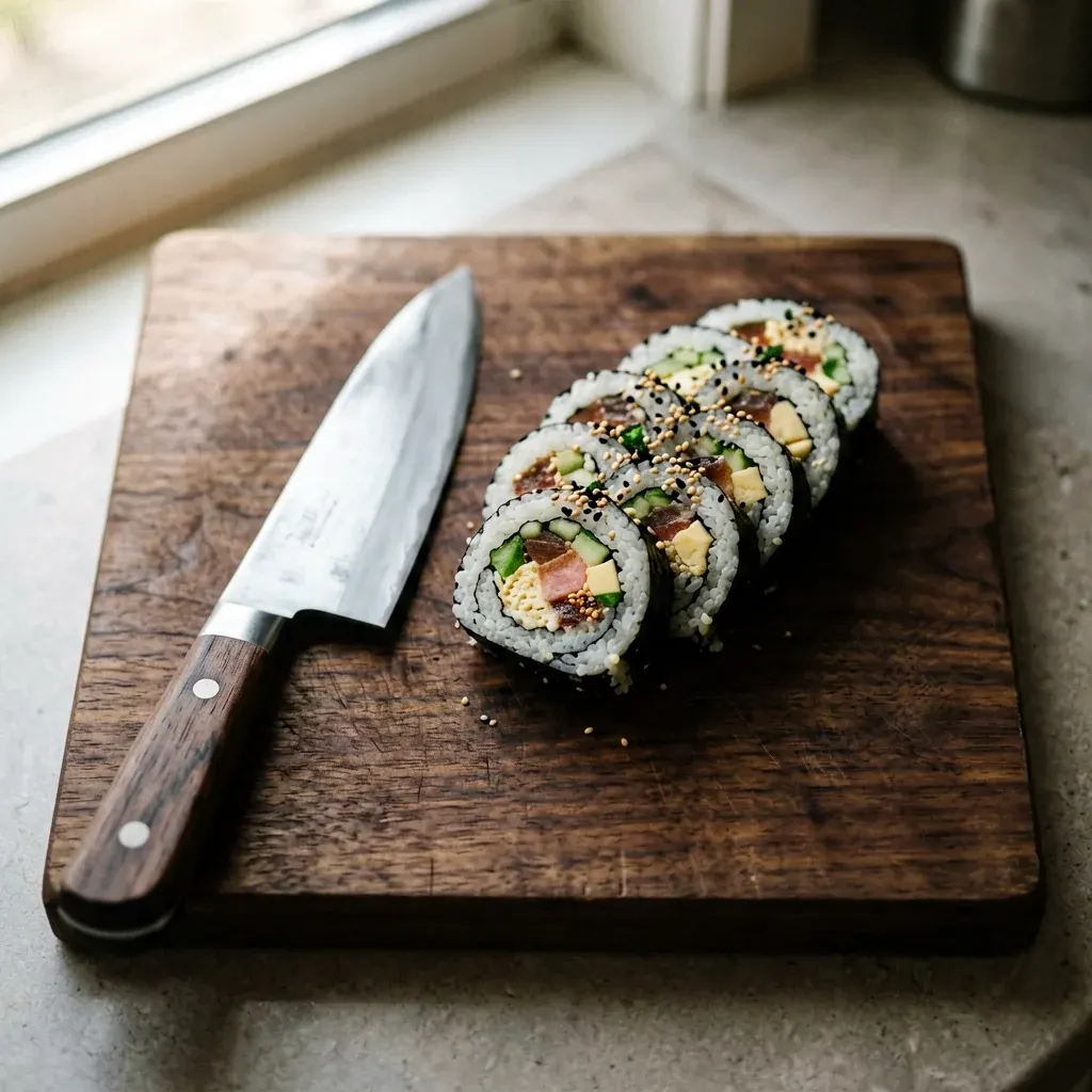 Ролл с курицей терияки и манго — шаг 3