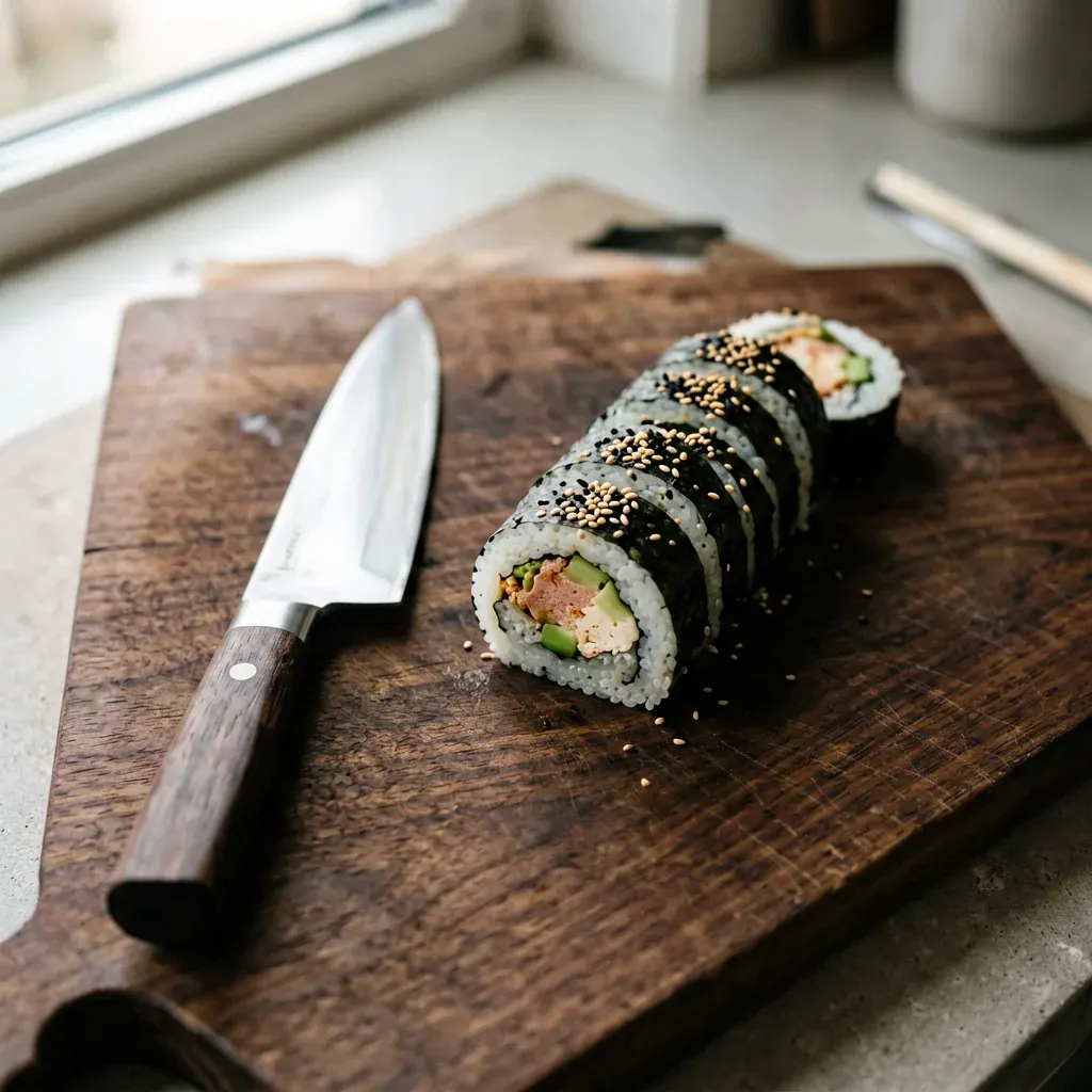 Ролл с авокадо и трюфелем (вегетарианский) — шаг 3