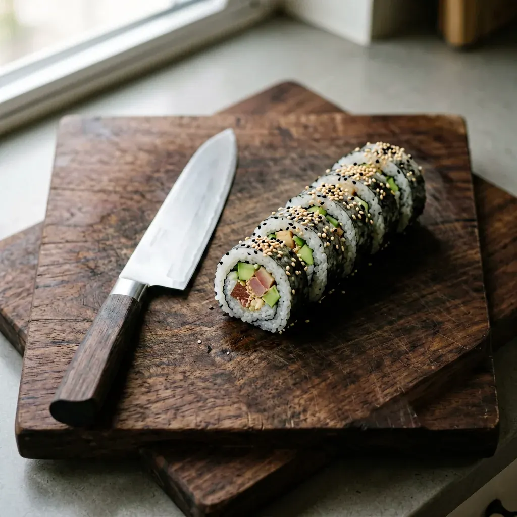 Манго-ролл с тигровой креветкой — шаг 3