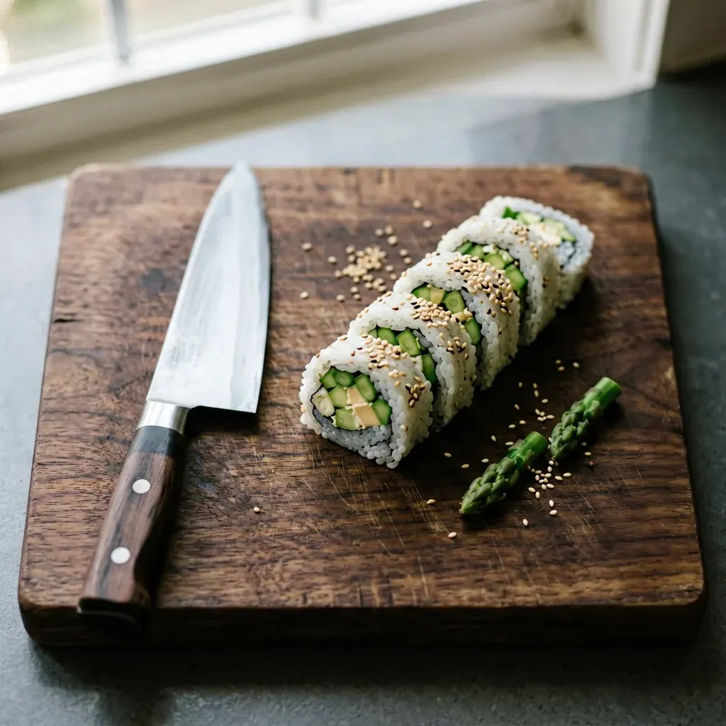 Ролл с пармезаном и спаржей — шаг 3