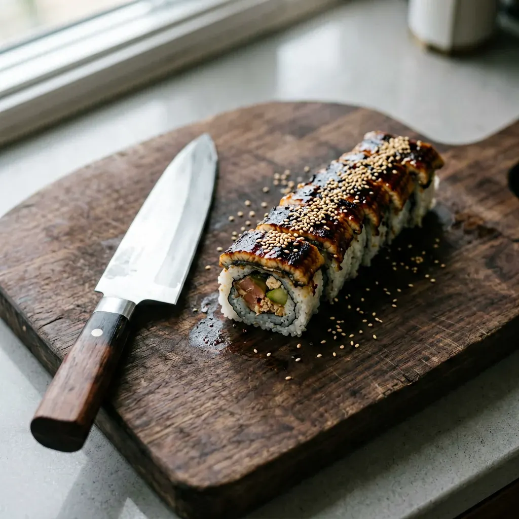 Запечённый с угрём и беконом — шаг 3