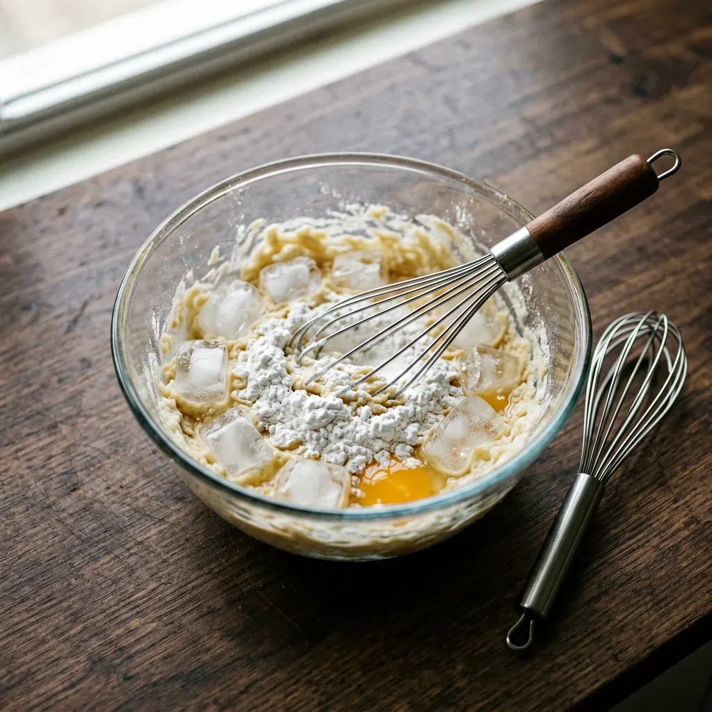 Темпура с гребешком и спайси — шаг 4