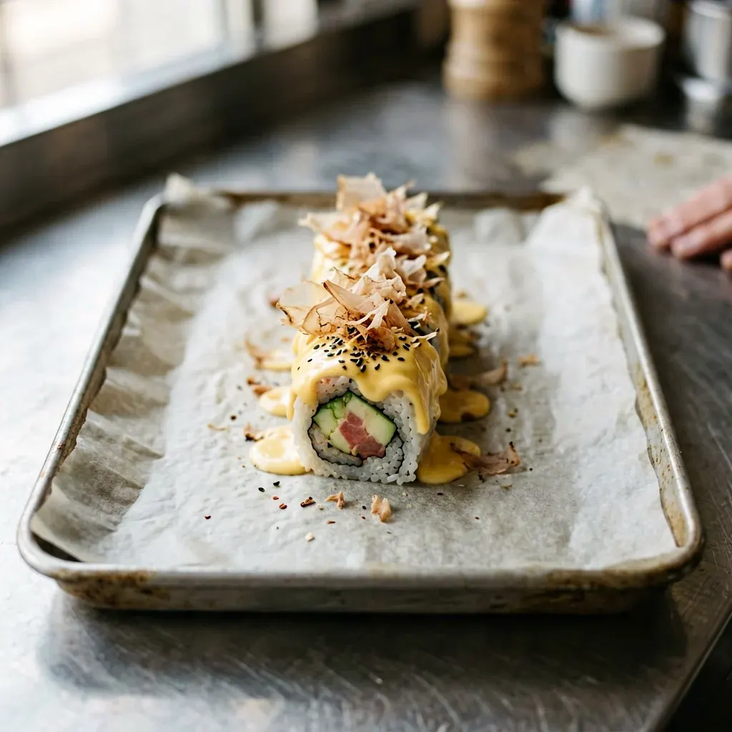 Запечённый с креветкой и манго — шаг 4