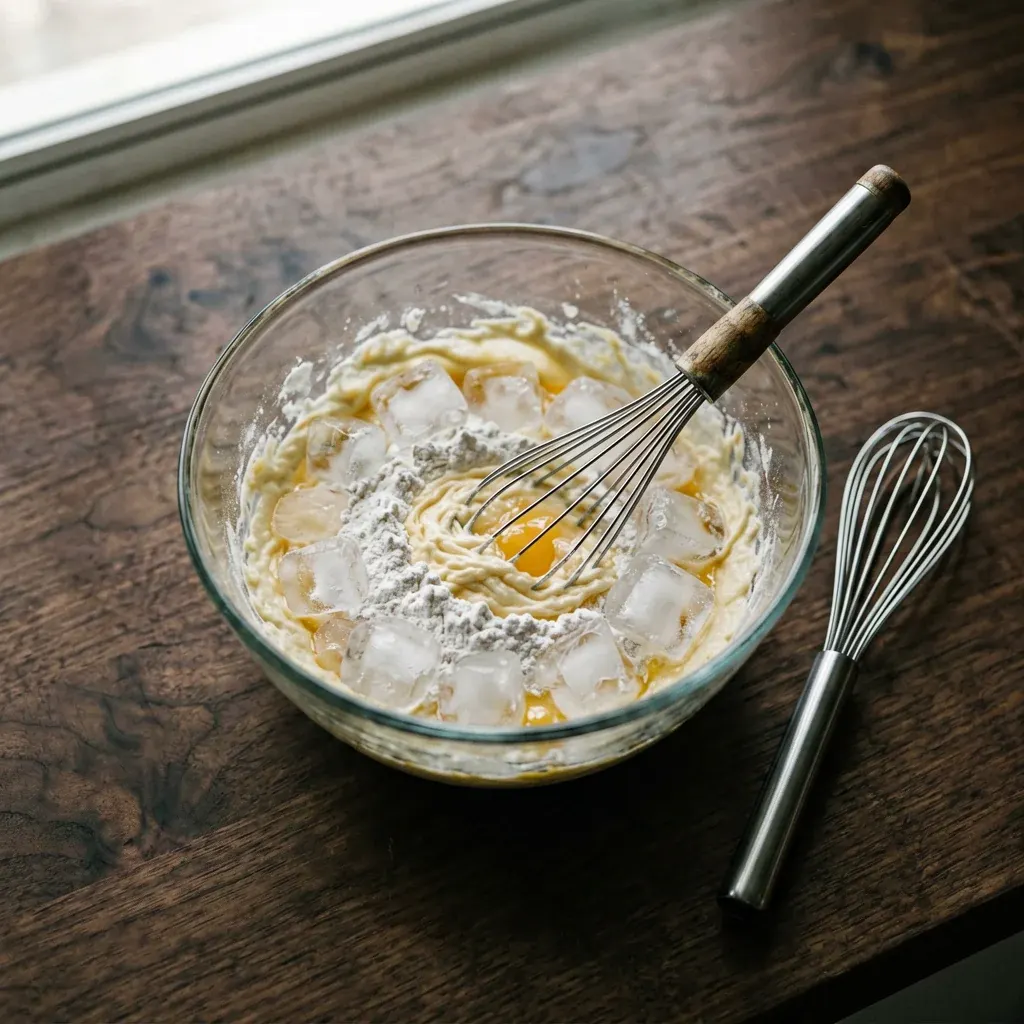 Темпура-ролл с крабом и спайси-майо — шаг 4