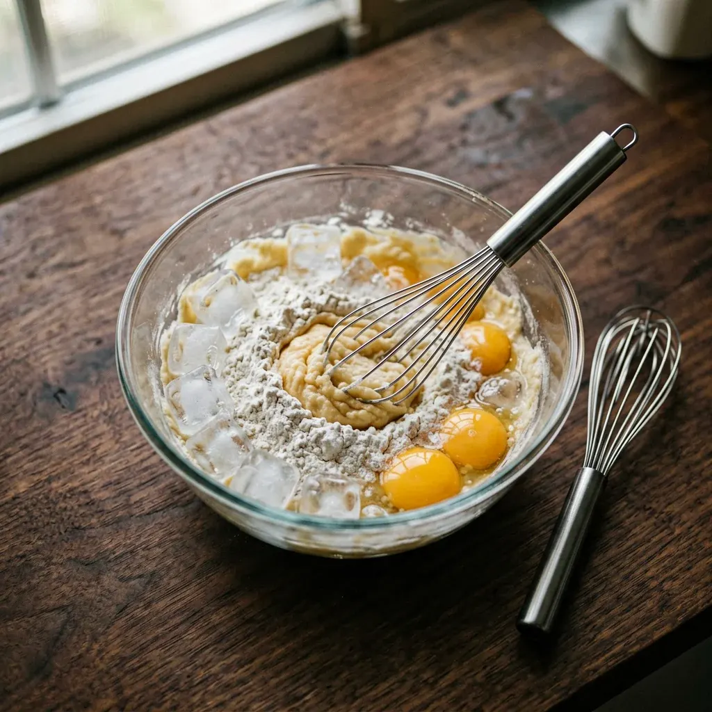 Темпура-ролл с тунцом и авокадо — шаг 4