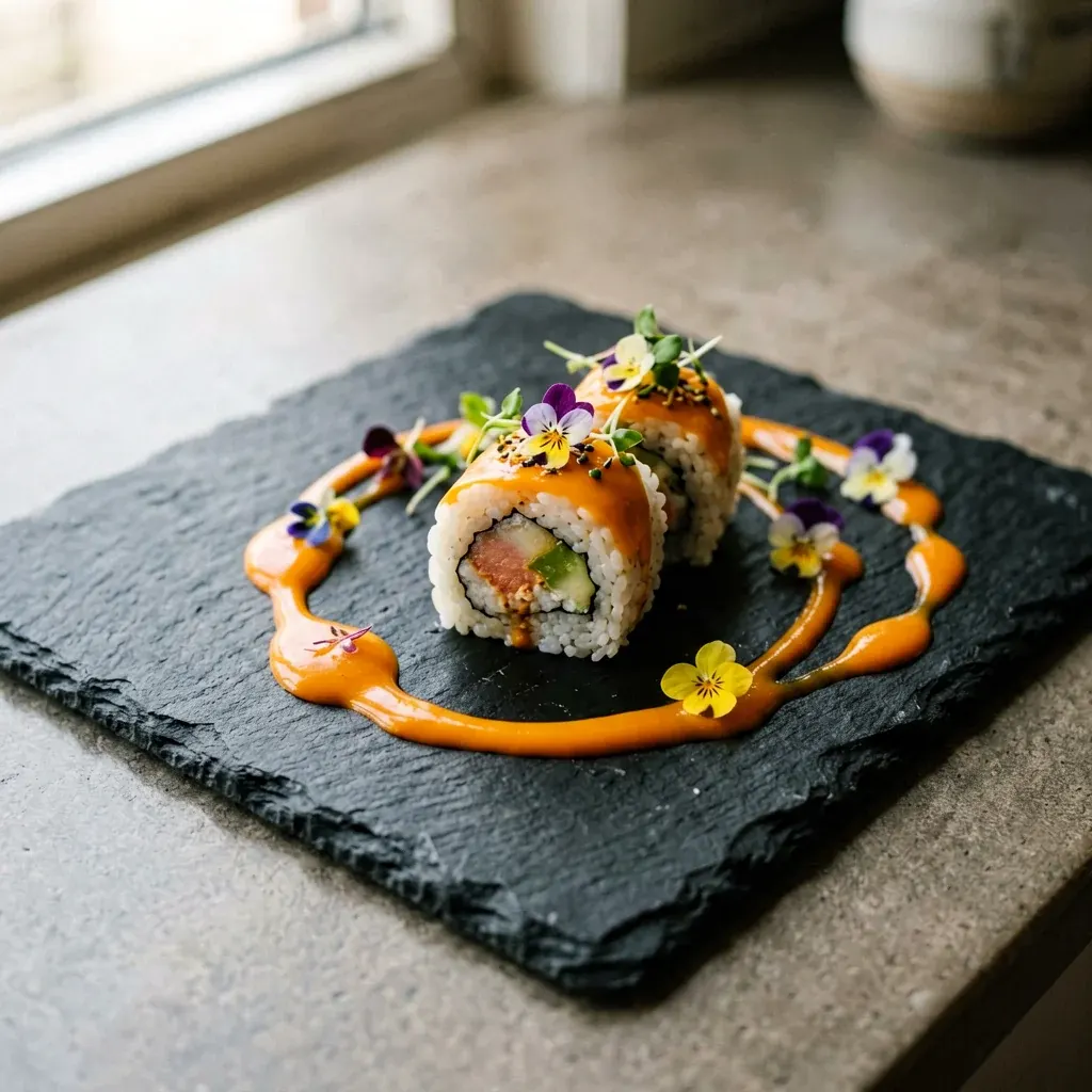 Ролл с курицей терияки и манго — шаг 4