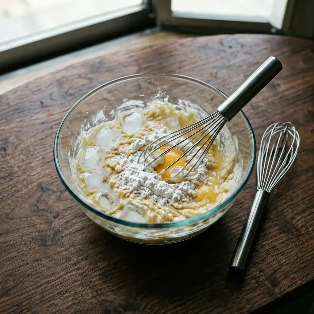 Темпура с лососем и сливочным сыром — шаг 4