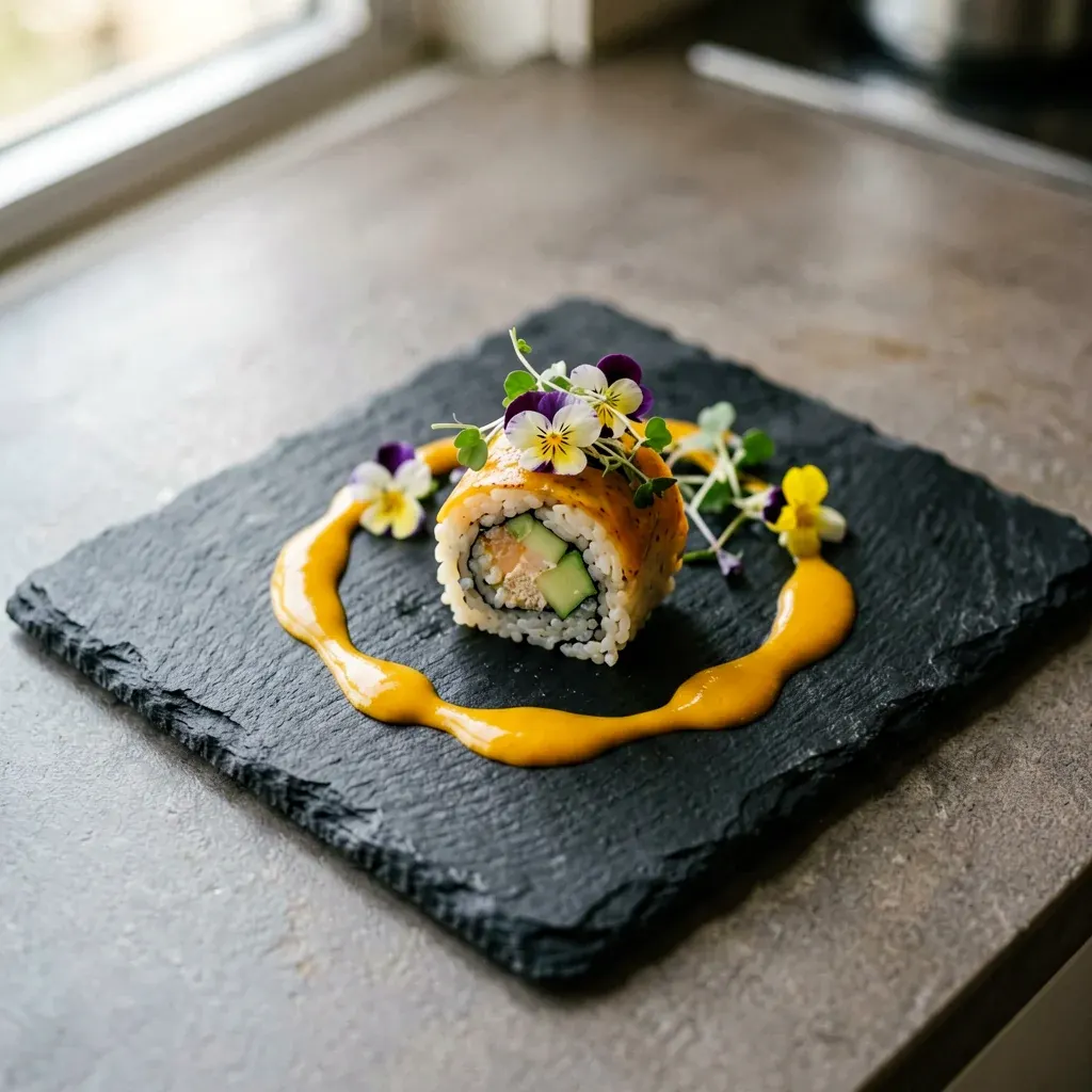 Ролл с креветкой и кокосом — шаг 4