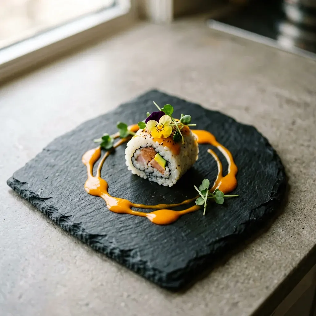 Ролл с креветкой темпура и манго — шаг 4