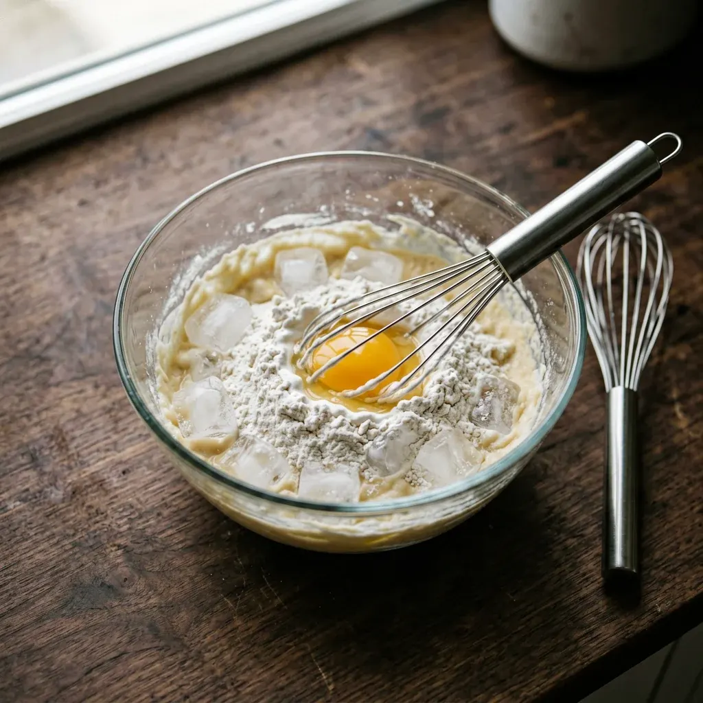 Темпура-ролл с лососем и сыром — шаг 4