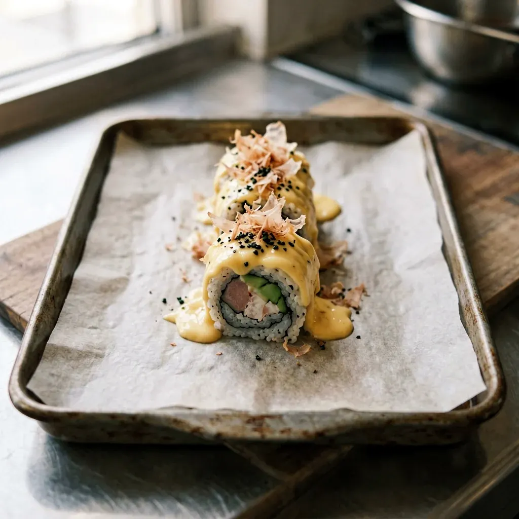 Запечённый с угрём и кунжутом — шаг 4