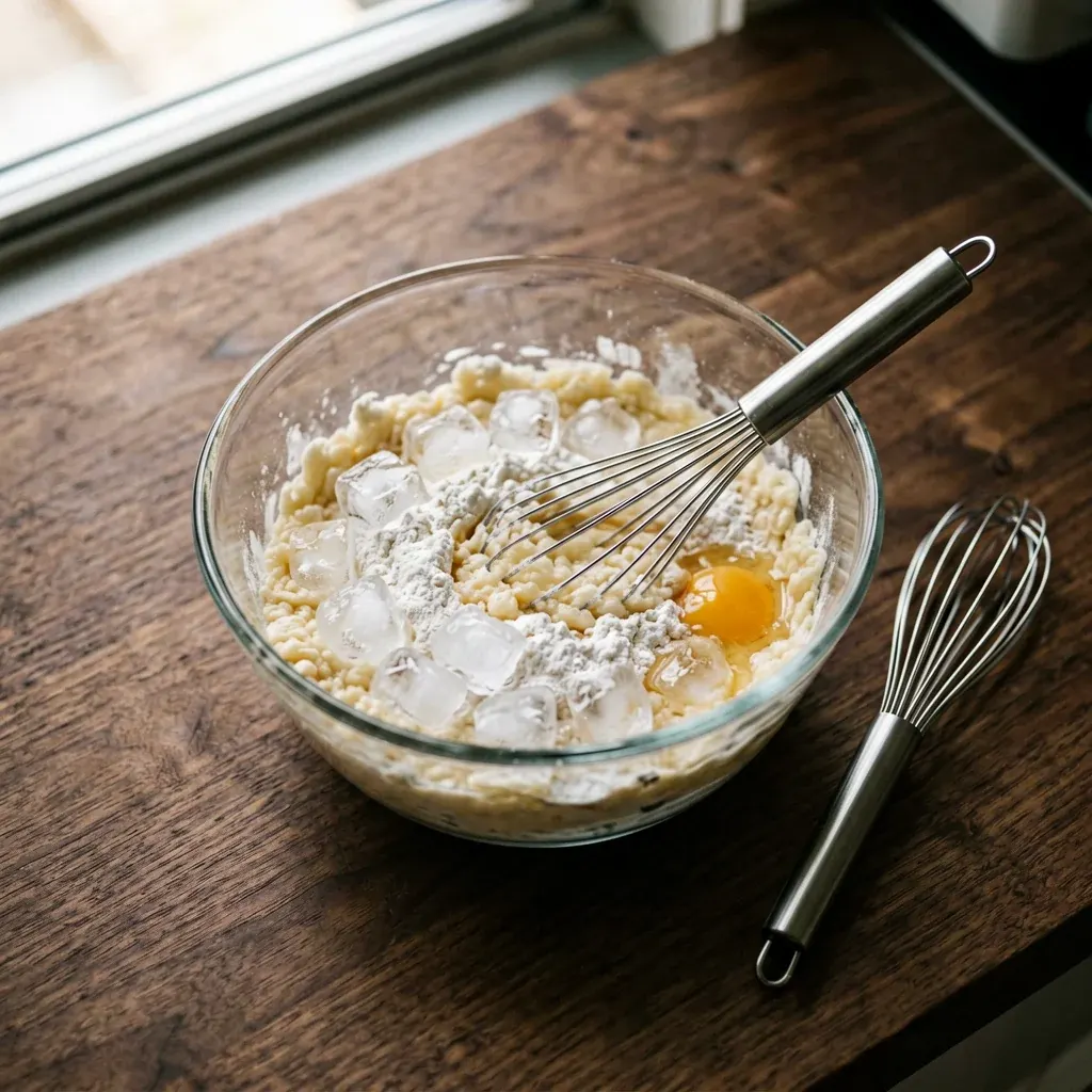 Темпура с тигровой креветкой и икрой — шаг 4