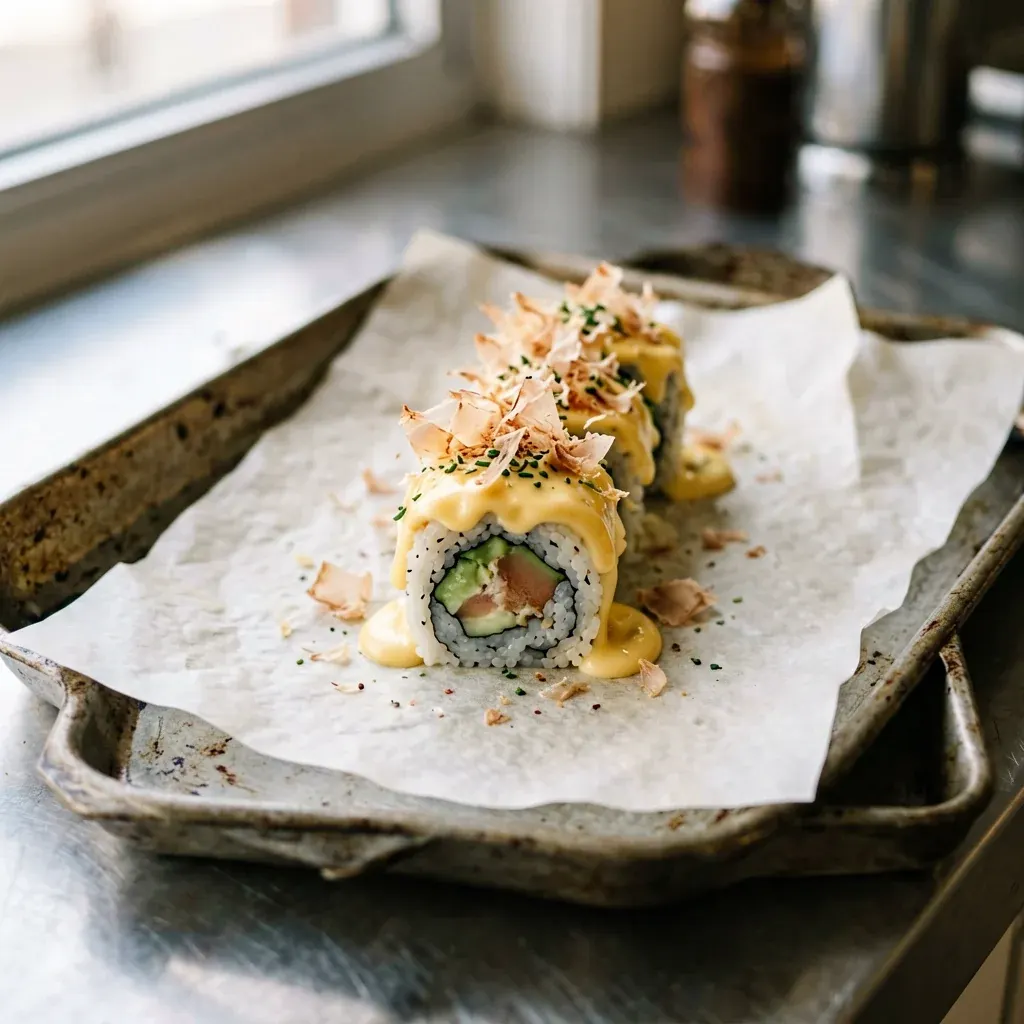 Запечённый Дракон с угрём и спайси — шаг 4