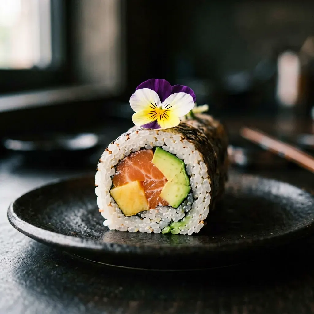 Манго-ролл с лососем и кокосом — шаг 5