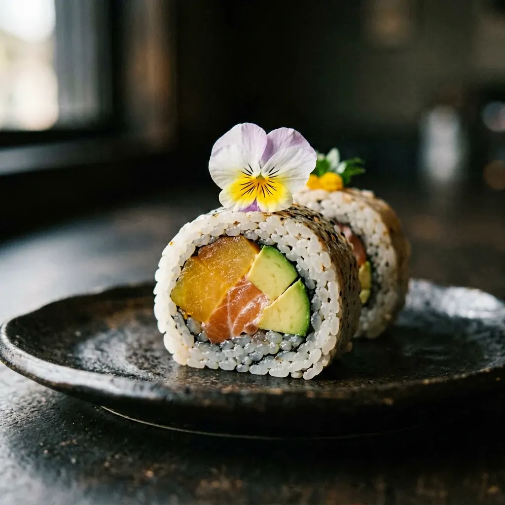 Ролл с лососем-гравлакс и укропом — шаг 5