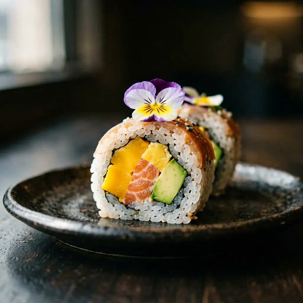 Ролл с говяжьим стейком и васаби-сметаной — шаг 5